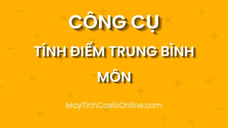 Tính điểm trung bình môn